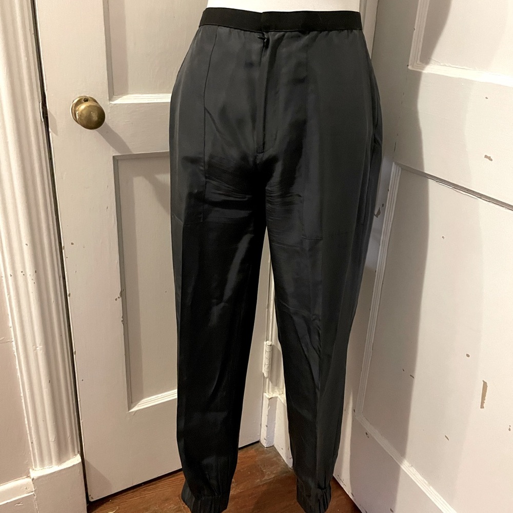 Helmut Lang Dark Blue Nylon Pants size 10